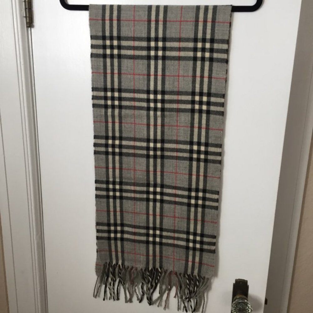 Wool Plaid Scarf - Picture 2 of 7